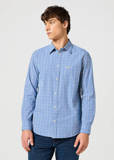 Męska Koszula Wrangler 1 Pkt Shirt Blue 112357222 W5X2016849